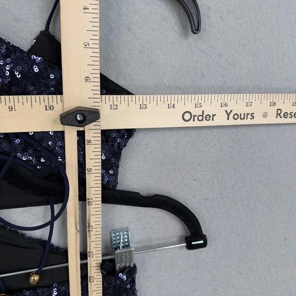 HELLO MOLLY Wanna Know How You Feel Sequin Dress Womens XS Navy Party Dressy - Picture 13 of 15